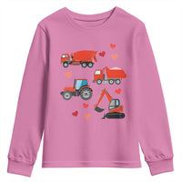 Excavator Construction Youth Sweatshirt Car Tractor Truck Lovers - Wonder Print Shop