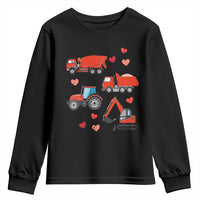 Excavator Construction Youth Sweatshirt Car Tractor Truck Lovers - Wonder Print Shop