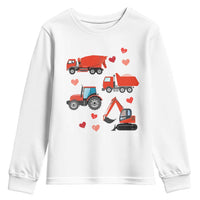Excavator Construction Youth Sweatshirt Car Tractor Truck Lovers - Wonder Print Shop