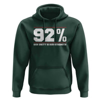 92 Percent Black Woman Power Hoodie 92% Our Unity Is Our Strength