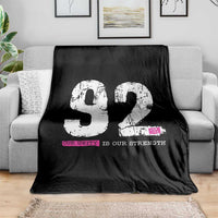 The 92% Black Women Power Throw Blanket Black History Month - Wonder Print Shop