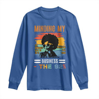 92 Percent Melanin African Women Long Sleeve Shirt Minding My Black Woman Business: The 92%