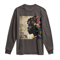 The 92% Black Women Power Long Sleeve Shirt 92 Percent Floral Melanin Girls