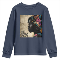 The 92% Black Women Power Youth Sweatshirt 92 Percent Floral Melanin Girls