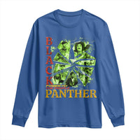 Vintage Black Panther Party Long Sleeve Shirt Newton Seale Shakur Black History Month Juneteenth - Wonder Print Shop