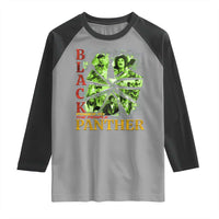Vintage Black Panther Party Raglan Shirt Newton Seale Shakur Black History Month Juneteenth - Wonder Print Shop