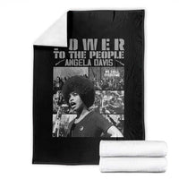 Power To The People Throw Blanket Black History Angela Davis Black Panther Party - Wonder Print Shop