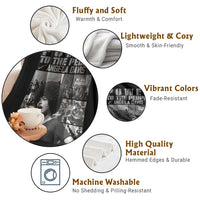 Power To The People Throw Blanket Black History Angela Davis Black Panther Party - Wonder Print Shop