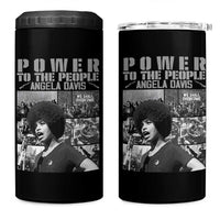 Power To The People 4 in 1 Can Cooler Tumbler Black History Angela Davis Black Panther Party - Wonder Print Shop