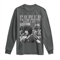 Power To The People Long Sleeve Shirt Black History Angela Davis Black Panther Party - Wonder Print Shop