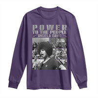 Power To The People Long Sleeve Shirt Black History Angela Davis Black Panther Party - Wonder Print Shop