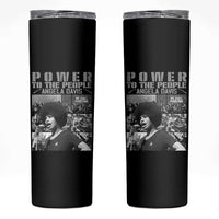 Power To The People Skinny Tumbler Black History Angela Davis Black Panther Party - Wonder Print Shop