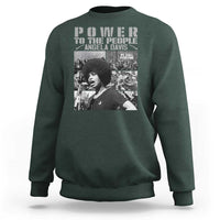 Power To The People Sweatshirt Black History Angela Davis Black Panther Party - Wonder Print Shop
