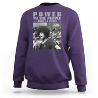 Power To The People Sweatshirt Black History Angela Davis Black Panther Party - Wonder Print Shop