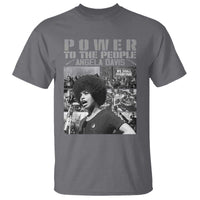 Power To The People T Shirt Black History Angela Davis Black Panther Party - Wonder Print Shop
