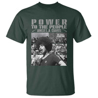 Power To The People T Shirt Black History Angela Davis Black Panther Party - Wonder Print Shop