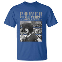 Power To The People T Shirt Black History Angela Davis Black Panther Party - Wonder Print Shop