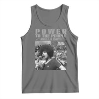 Power To The People Tank Top Black History Angela Davis Black Panther Party - Wonder Print Shop