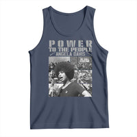 Power To The People Tank Top Black History Angela Davis Black Panther Party - Wonder Print Shop