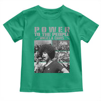 Power To The People Toddler T Shirt Black History Angela Davis Black Panther Party - Wonder Print Shop