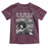 Power To The People Toddler T Shirt Black History Angela Davis Black Panther Party - Wonder Print Shop