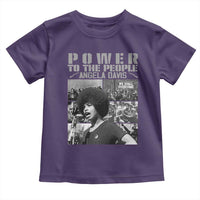 Power To The People Toddler T Shirt Black History Angela Davis Black Panther Party - Wonder Print Shop