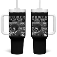 Power To The People Tumbler With Handle Black History Angela Davis Black Panther Party - Wonder Print Shop