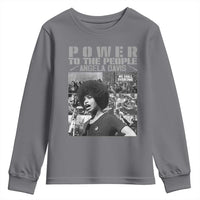 Power To The People Youth Sweatshirt Black History Angela Davis Black Panther Party - Wonder Print Shop
