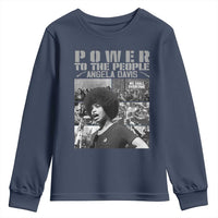Power To The People Youth Sweatshirt Black History Angela Davis Black Panther Party - Wonder Print Shop