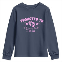Personalized Gender Reveal Youth Sweatshirt Custom Text Baby Girl Reveal Pink Family Matching