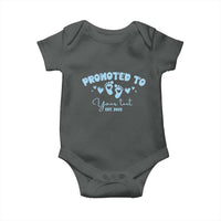 Personalized Gender Reveal Baby Onesie Custom Text Baby Boy Reveal Blue Family Matching