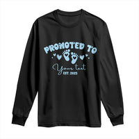 Personalized Gender Reveal Long Sleeve Shirt Custom Text Baby Boy Reveal Blue Family Matching