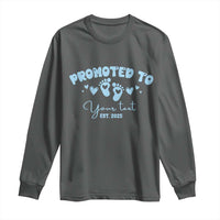 Personalized Gender Reveal Long Sleeve Shirt Custom Text Baby Boy Reveal Blue Family Matching