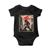 Samurai Bigfoot Baby Onesie Japanese Vintage Sasquatch Graphic Ukiyo-e Art Funny - Wonder Print Shop