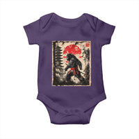 Samurai Bigfoot Baby Onesie Japanese Vintage Sasquatch Graphic Ukiyo-e Art Funny - Wonder Print Shop