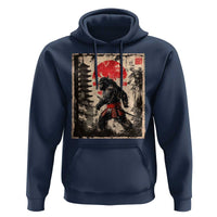 Samurai Bigfoot Hoodie Japanese Vintage Sasquatch Graphic Ukiyo-e Art Funny - Wonder Print Shop