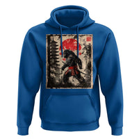 Samurai Bigfoot Hoodie Japanese Vintage Sasquatch Graphic Ukiyo-e Art Funny - Wonder Print Shop
