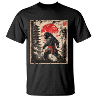 Samurai Bigfoot T Shirt Japanese Vintage Sasquatch Graphic Ukiyo-e Art Funny - Wonder Print Shop