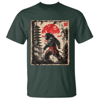 Samurai Bigfoot T Shirt Japanese Vintage Sasquatch Graphic Ukiyo-e Art Funny - Wonder Print Shop