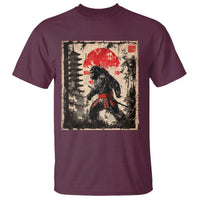 Samurai Bigfoot T Shirt Japanese Vintage Sasquatch Graphic Ukiyo-e Art Funny - Wonder Print Shop