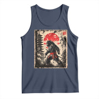 Samurai Bigfoot Tank Top Japanese Vintage Sasquatch Graphic Ukiyo-e Art Funny - Wonder Print Shop