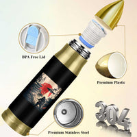Samurai Bigfoot Bullet Tumbler Funny Japanese Retro Vintage Sasquatch Graphic Ukiyo-e Art - Wonder Print Shop