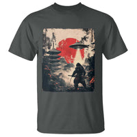 Samurai Bigfoot T Shirt Funny Japanese Retro Vintage Sasquatch Graphic Ukiyo-e Art - Wonder Print Shop