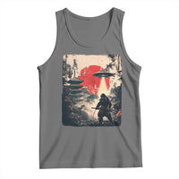 Samurai Bigfoot Tank Top Funny Japanese Retro Vintage Sasquatch Graphic Ukiyo-e Art - Wonder Print Shop