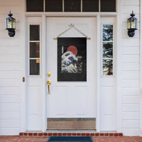 Japanese Kawaii Anime Cat Garden Flag Funny Surfing Cat Bruh Retro The Great Wave Kanagawa - Wonder Print Shop