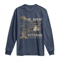 US Army Veteran Flag Long Sleeve Shirt - Wonder Print Shop