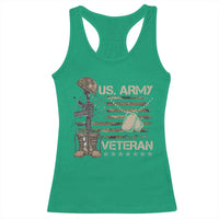 US Army Veteran Flag Racerback Tank Top - Wonder Print Shop