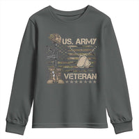 US Army Veteran Flag Youth Sweatshirt - Wonder Print Shop