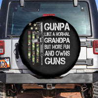 Gunpa Spare Tire Cover Guns Grandpa More Fun Camo American Flag USA Camouflage
