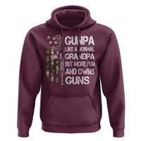 Gunpa Hoodie Guns Grandpa More Fun Camo American Flag USA Camouflage